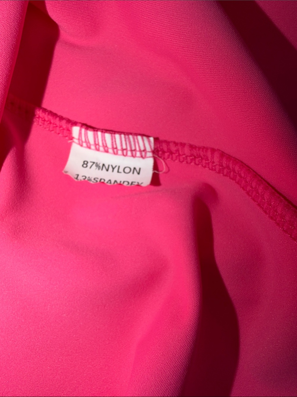 Bright Hot Pink Sleeveless Sport Dress with Matching Shorts - Picture 7 of 9